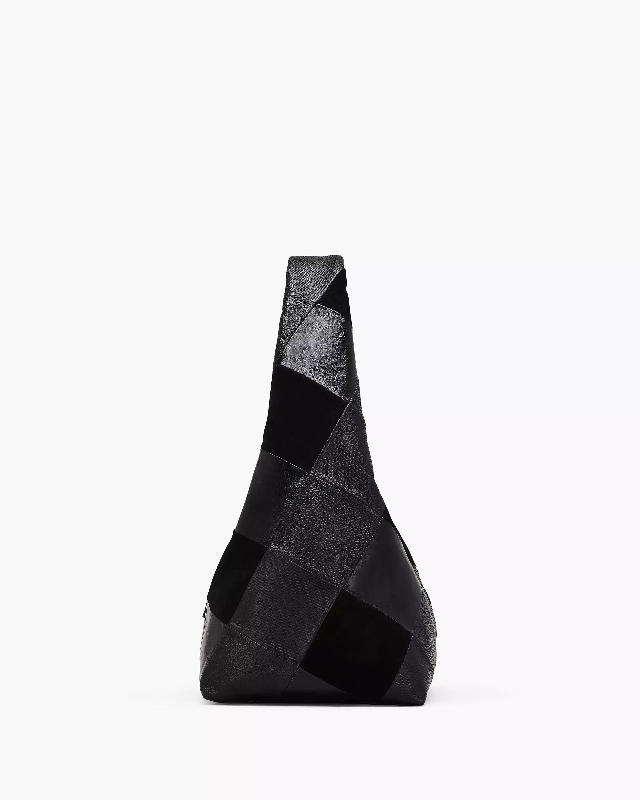 The Suede Patchwork Sack Bag