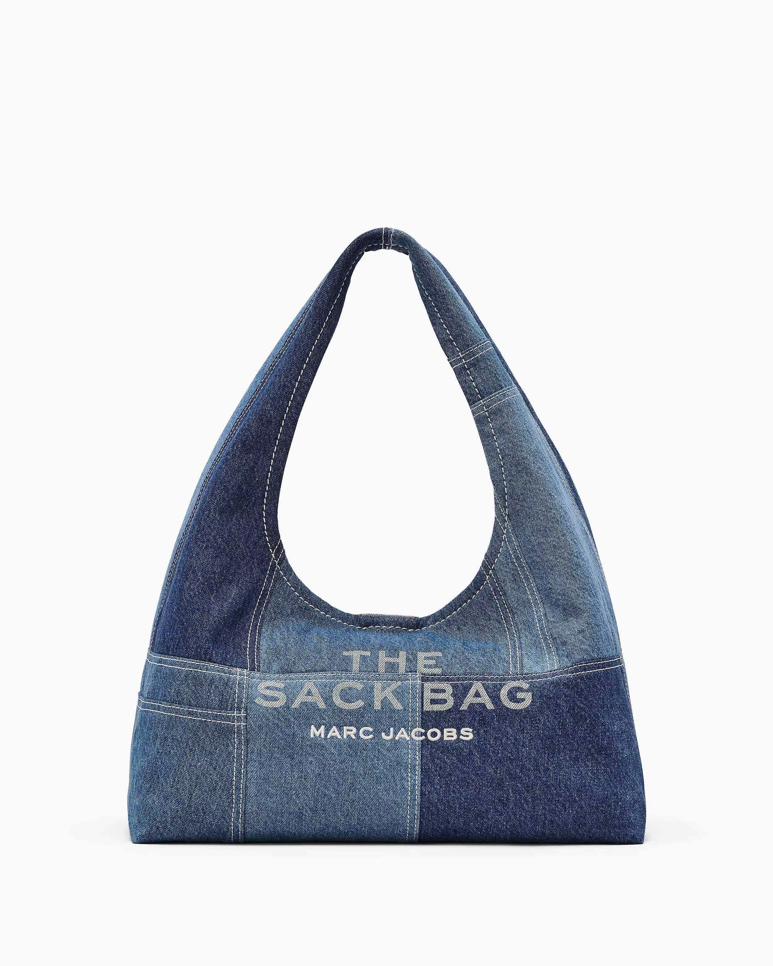 The Patchwork Denim Sack Bag