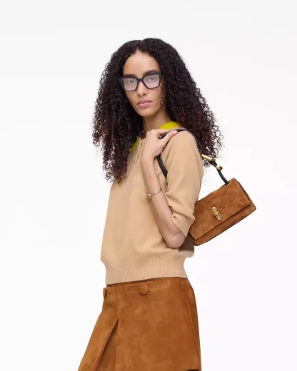 The Suede Mini Dual Shoulder Bag