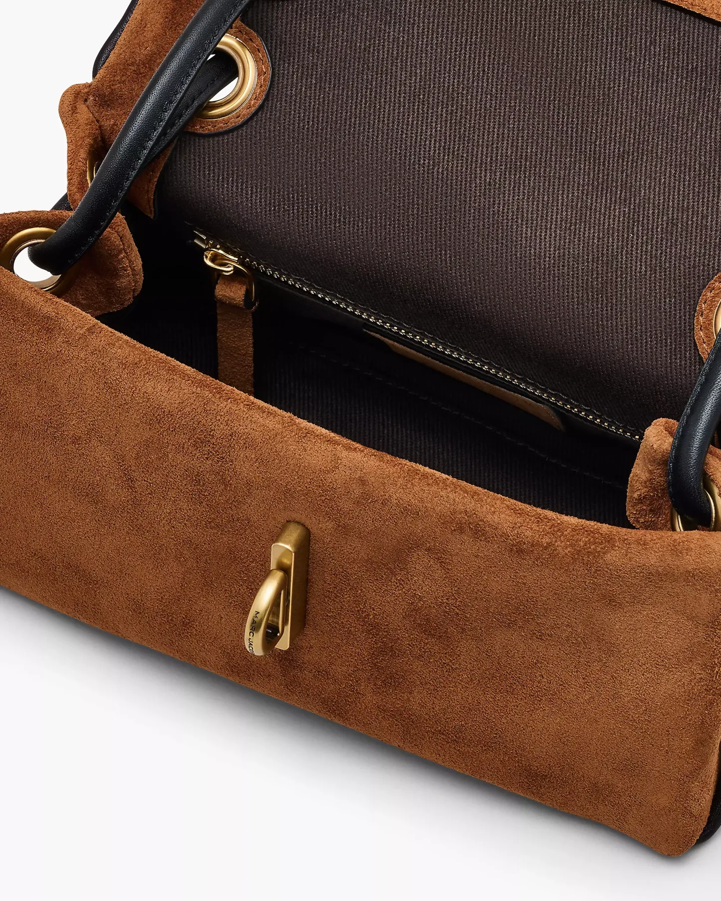 The Suede Mini Dual Shoulder Bag