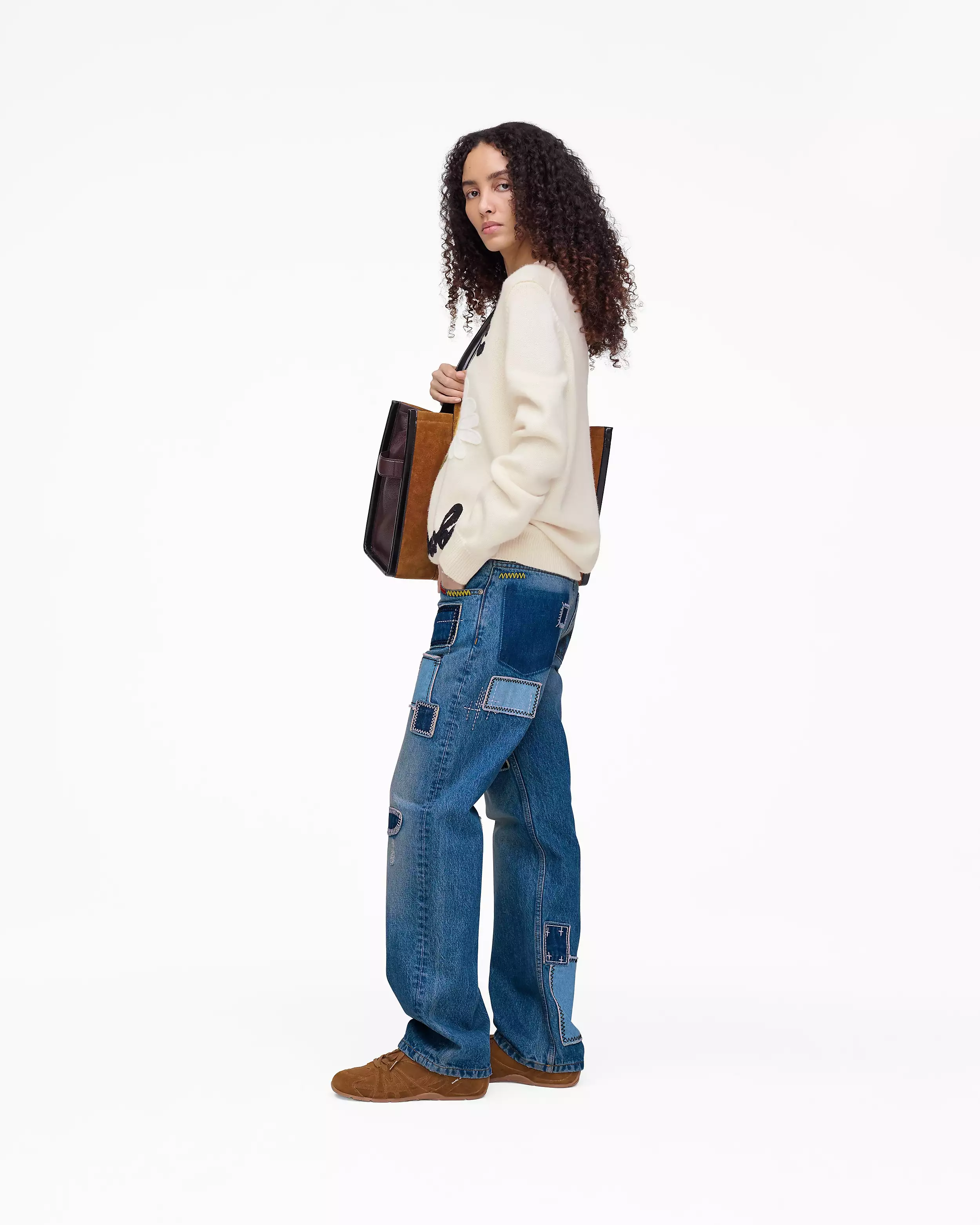 Patchwork Straight Jean