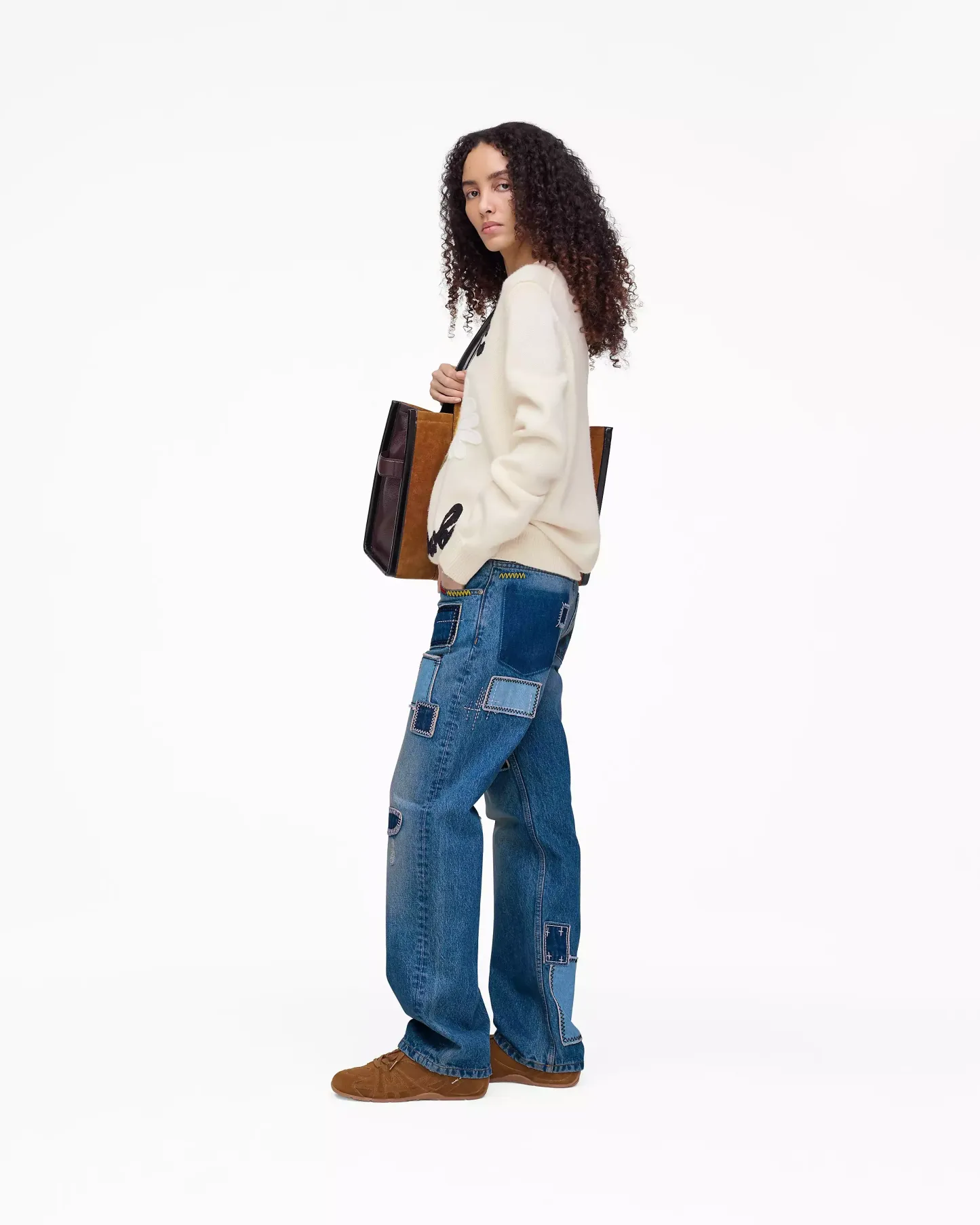 Patchwork Straight Jean