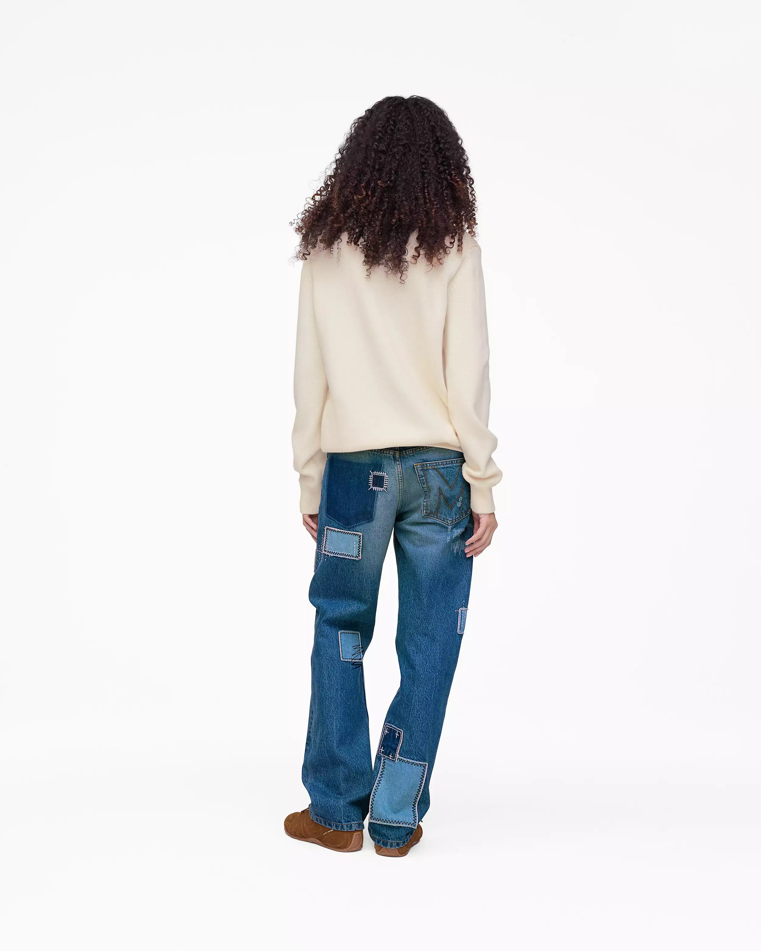 Patchwork Straight Jean