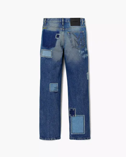 Patchwork Straight Jean