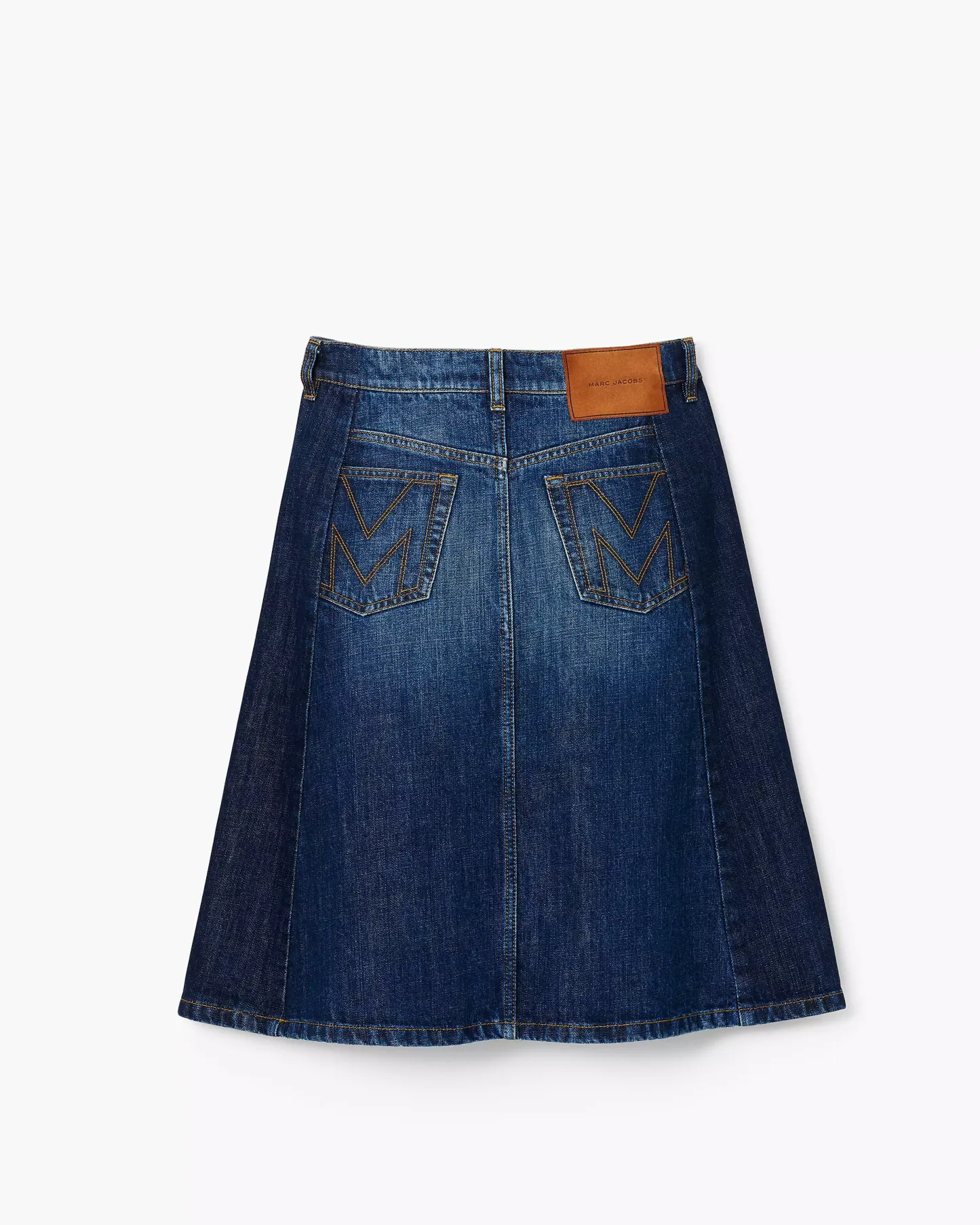 Two Tone Shadow Denim Skirt