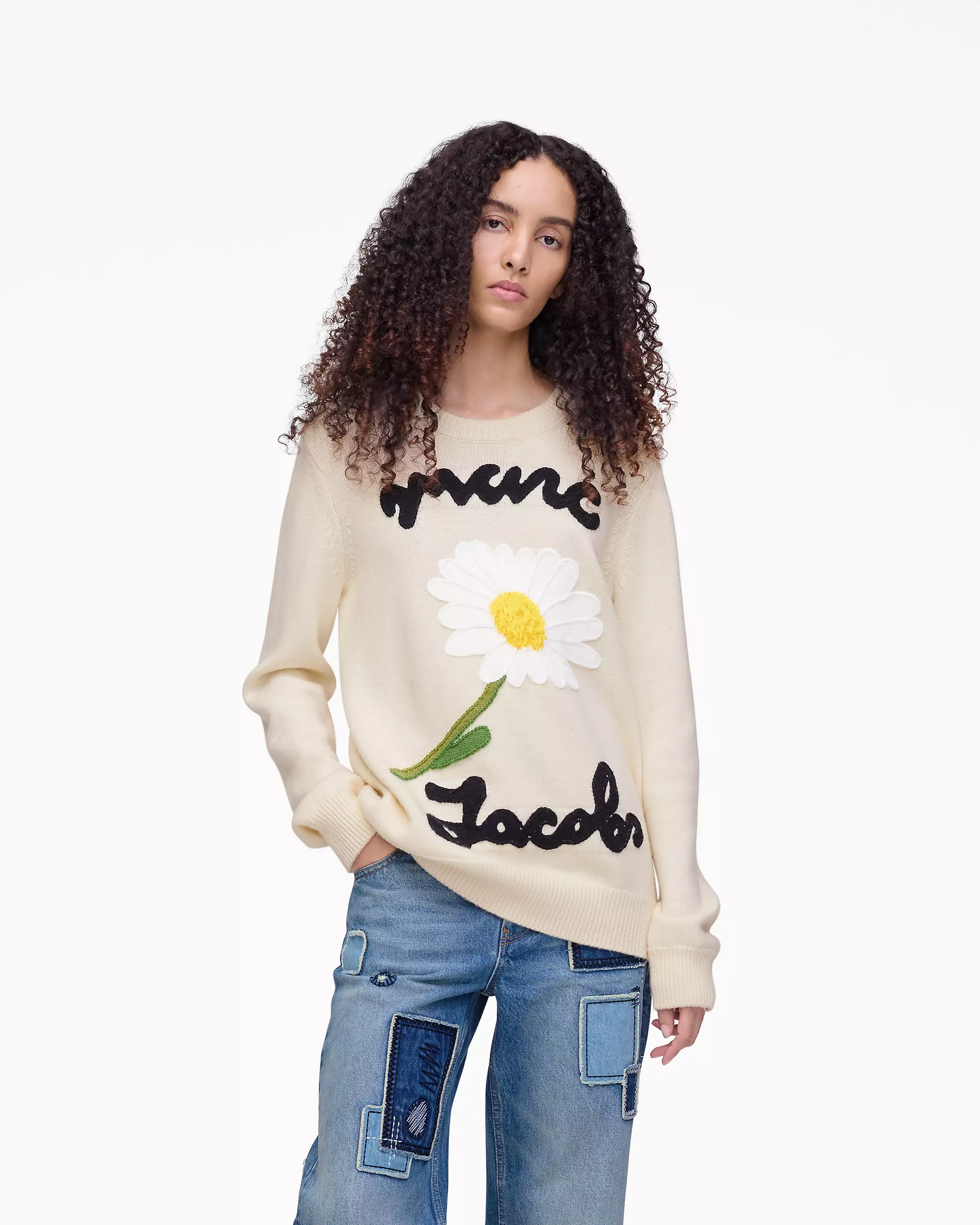 Marc Is Joy Jacquard Crewneck