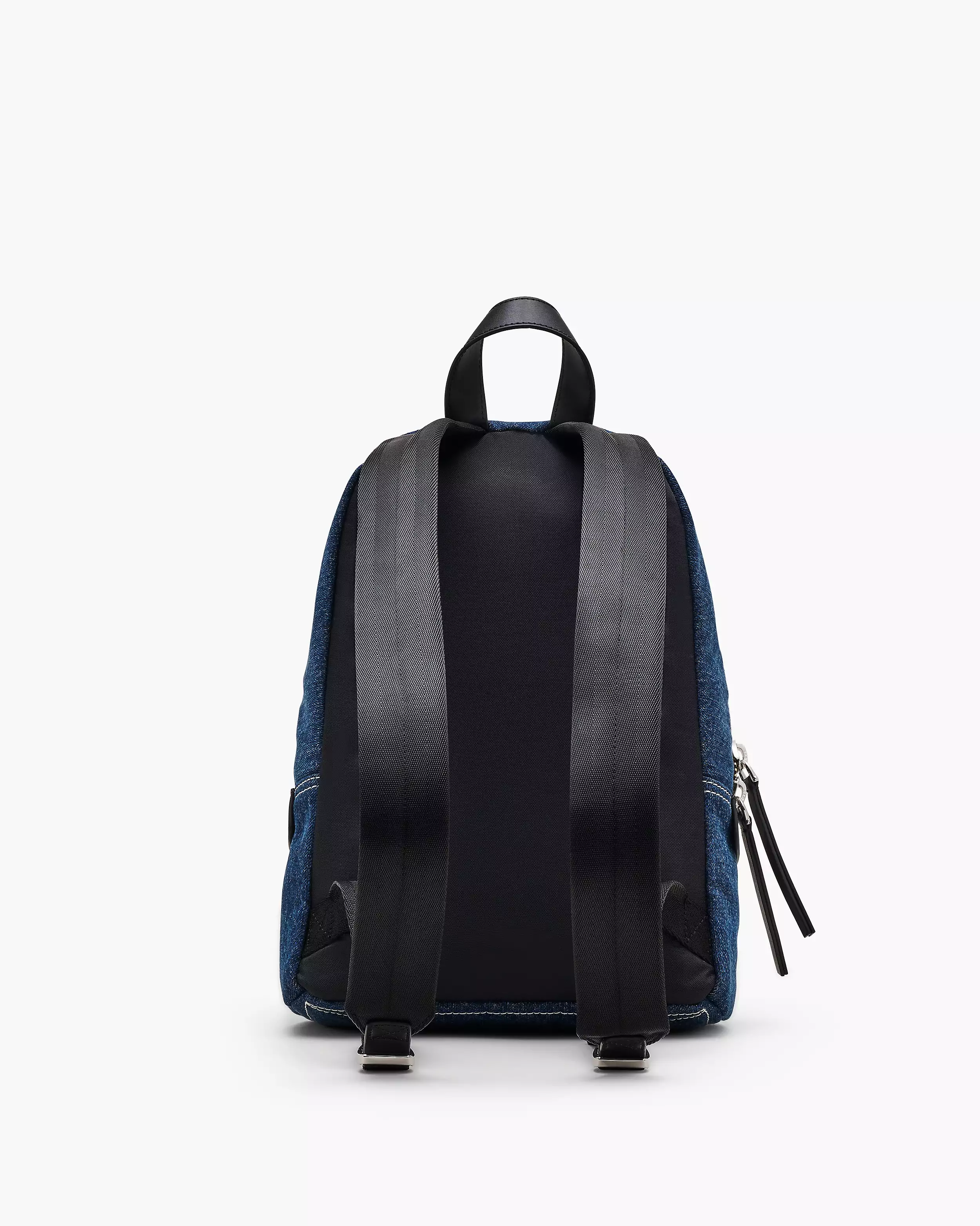 The Biker Colorblock Denim Medium Backpack