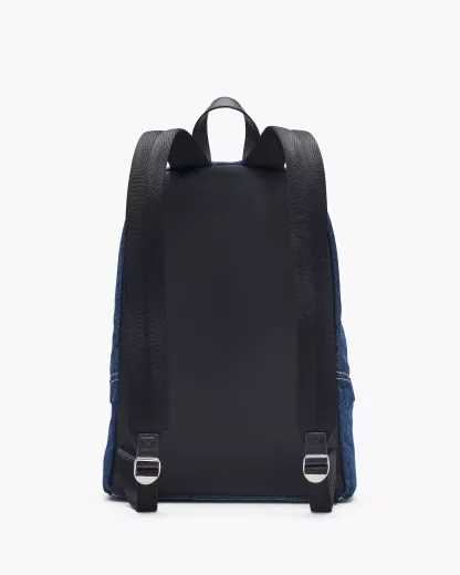 The Biker Colorblock Denim Large Backpack