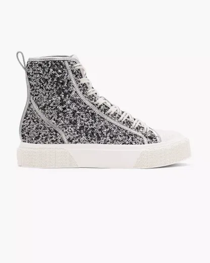 The Sequin High Top Sneaker