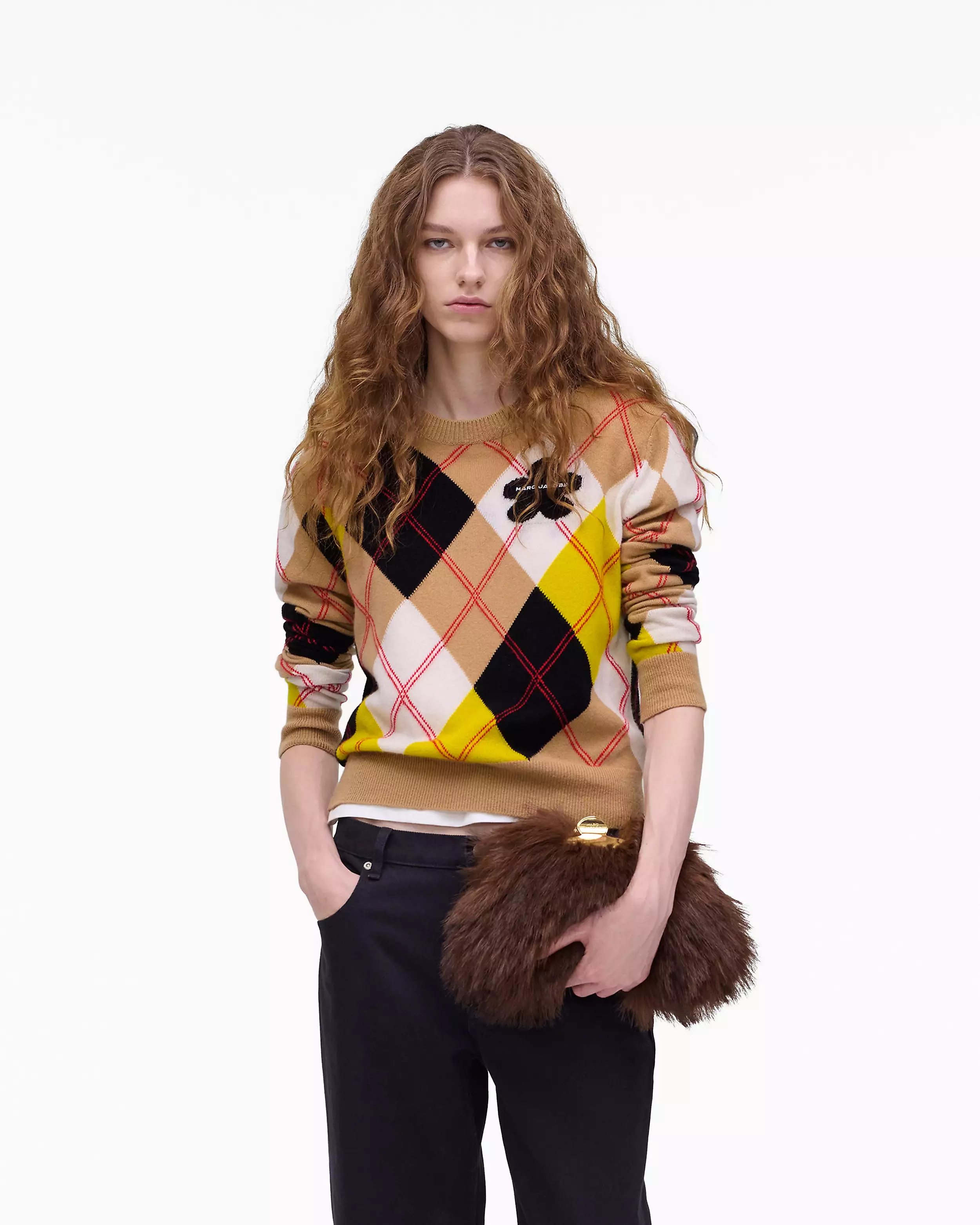 The Faux Fur Glam Small Clutch