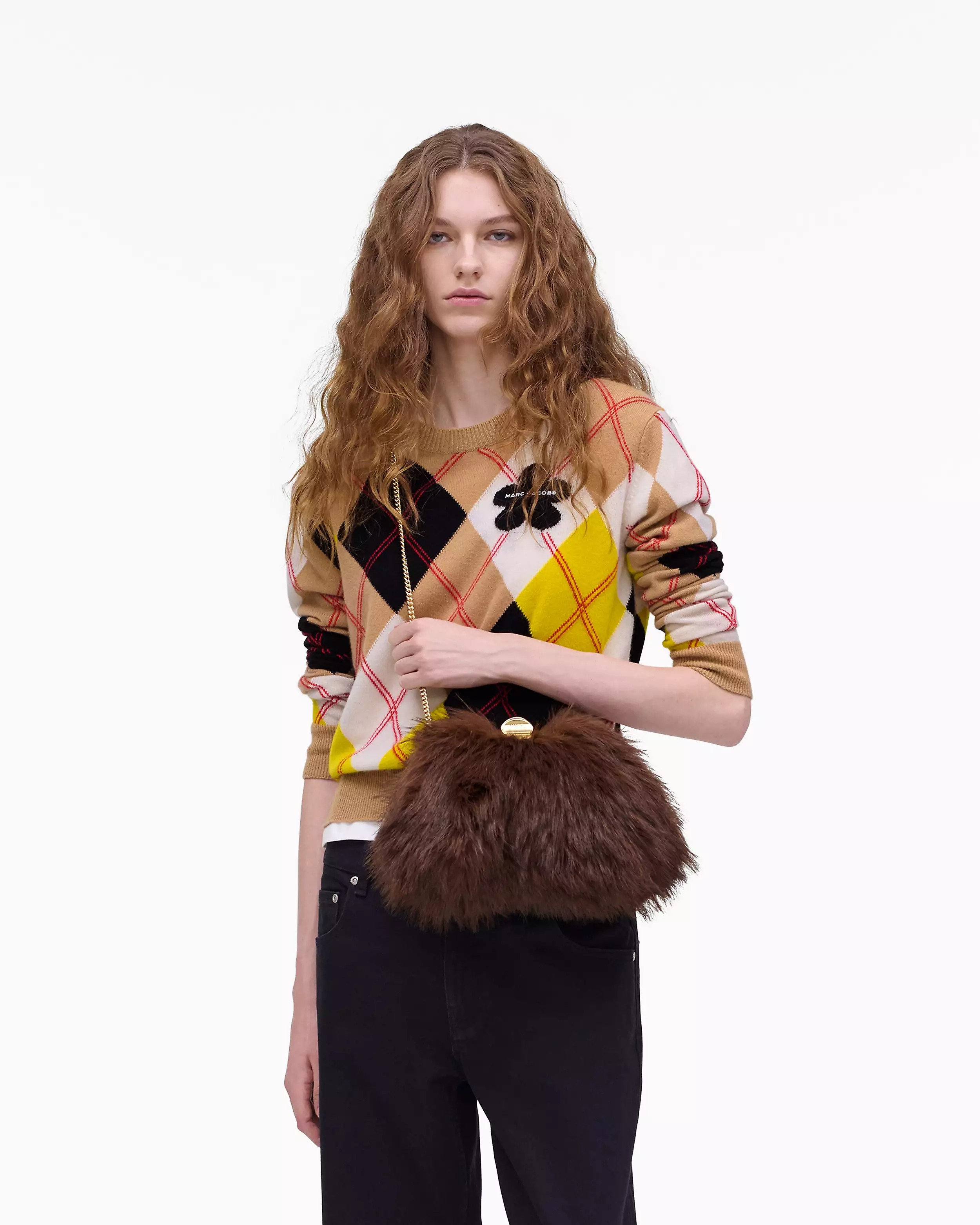 The Faux Fur Glam Small Clutch