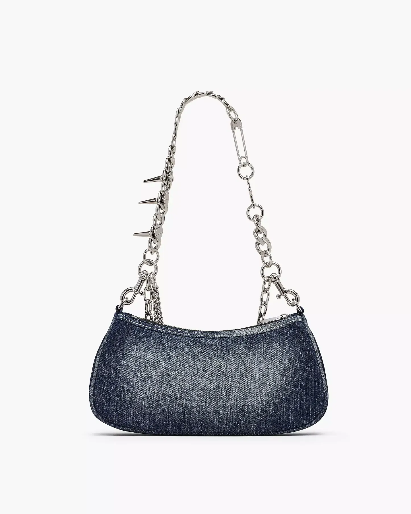 The Faded Denim Charm Shoulder Bag