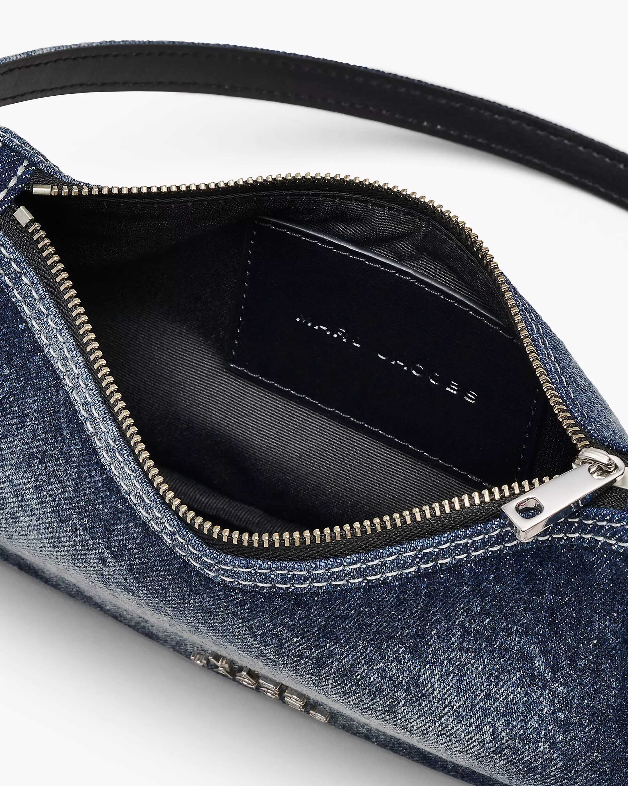 The Faded Denim Charm Shoulder Bag