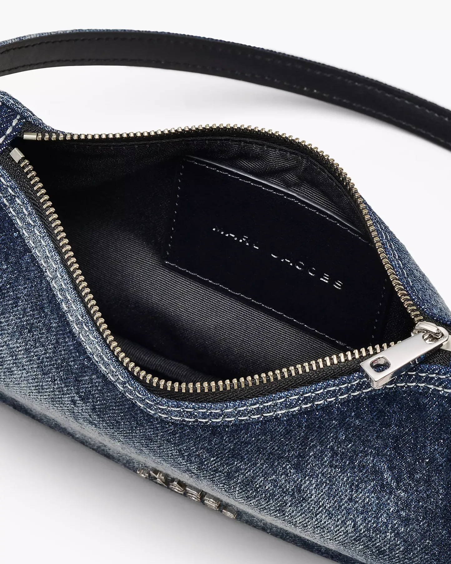 The Faded Denim Charm Shoulder Bag