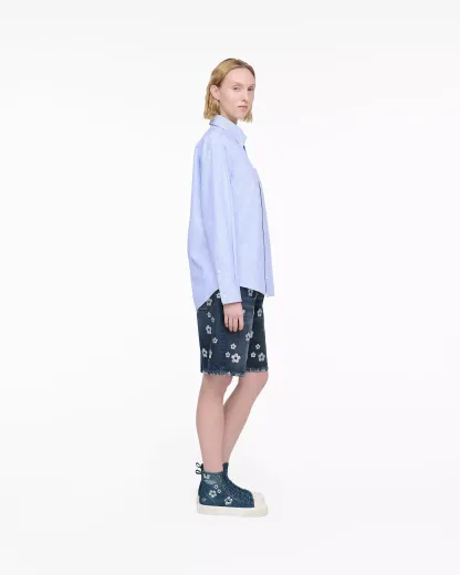 The Sequin Daisy Denim High Top Sneaker