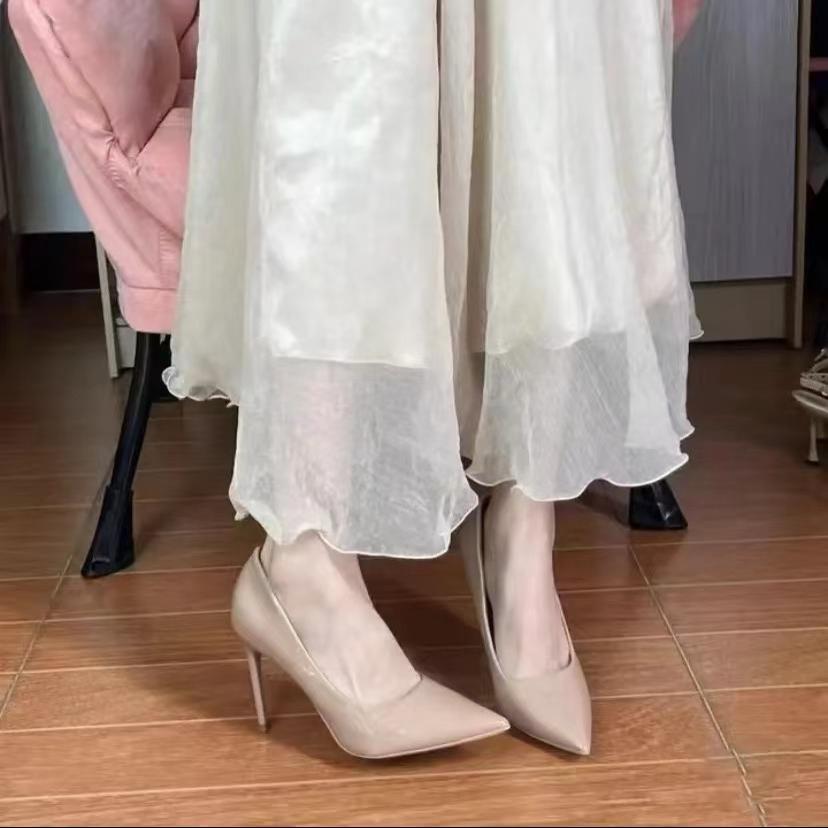 Influencer-Style Patent Leather High Heels