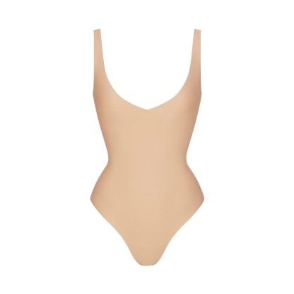 UNLINED PLUNGE THONG BODYSUIT