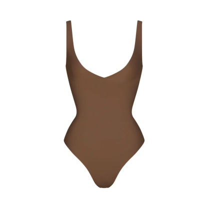 UNLINED PLUNGE THONG BODYSUIT
