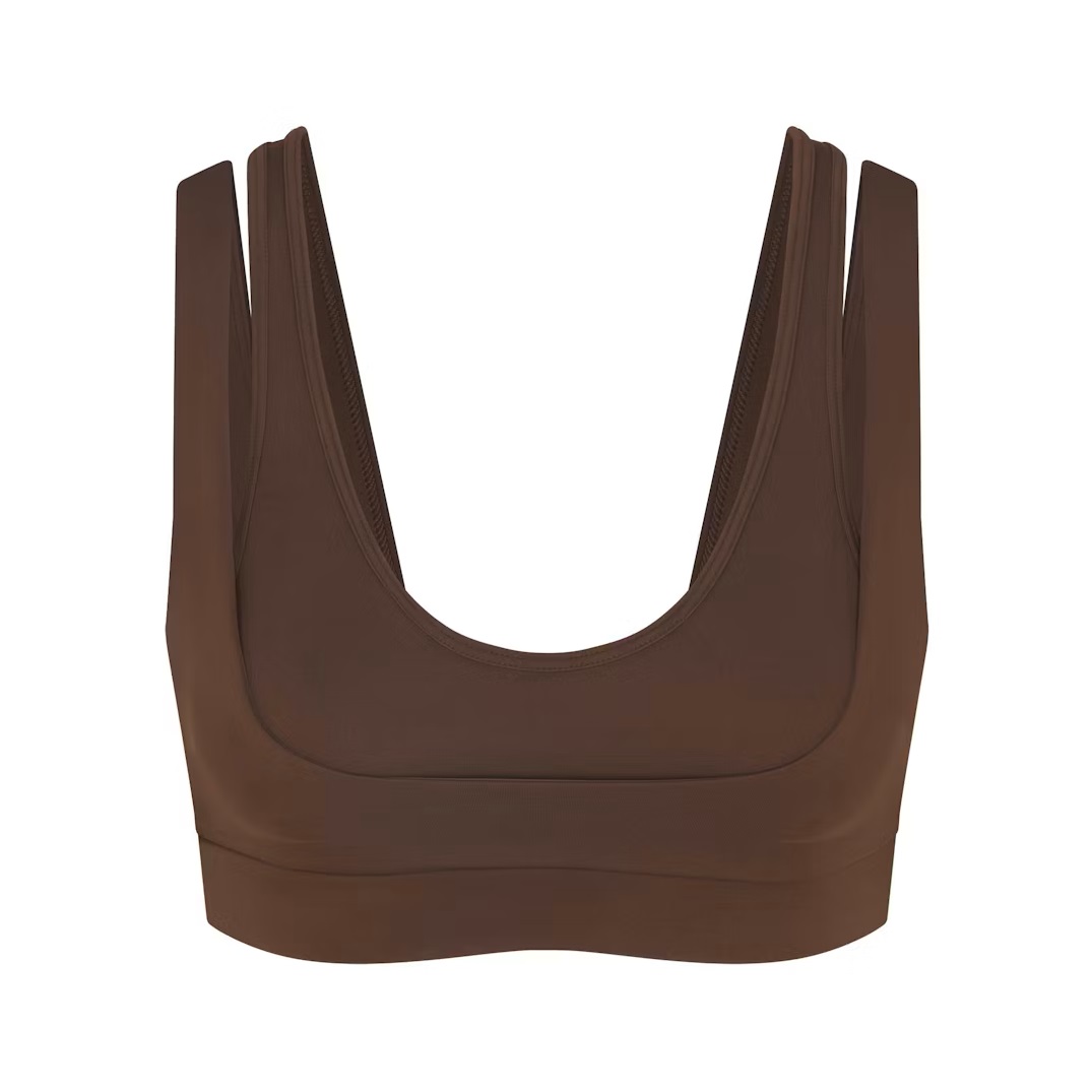 DOUBLE STRAP SCOOP BRA