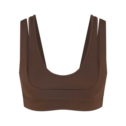 DOUBLE STRAP SCOOP BRA