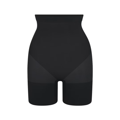 HIGH-WAISTED MID THIGH SHORT
