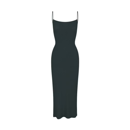 HALTER MIDI SLIP DRESS