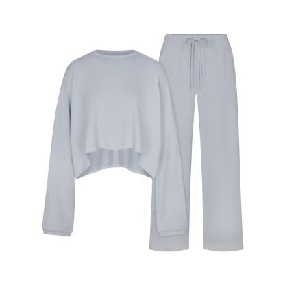 CROPPED LONG SLEEVE AND PANT SET