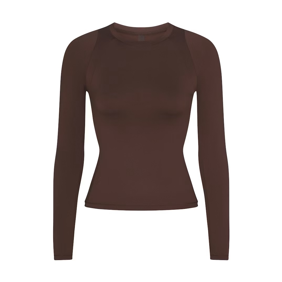 LONG SLEEVE CREW NECK TOP