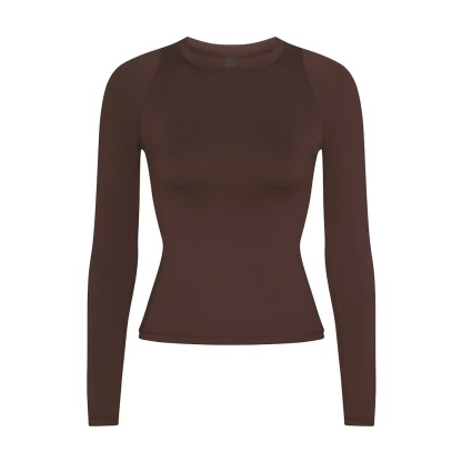 LONG SLEEVE CREW NECK TOP