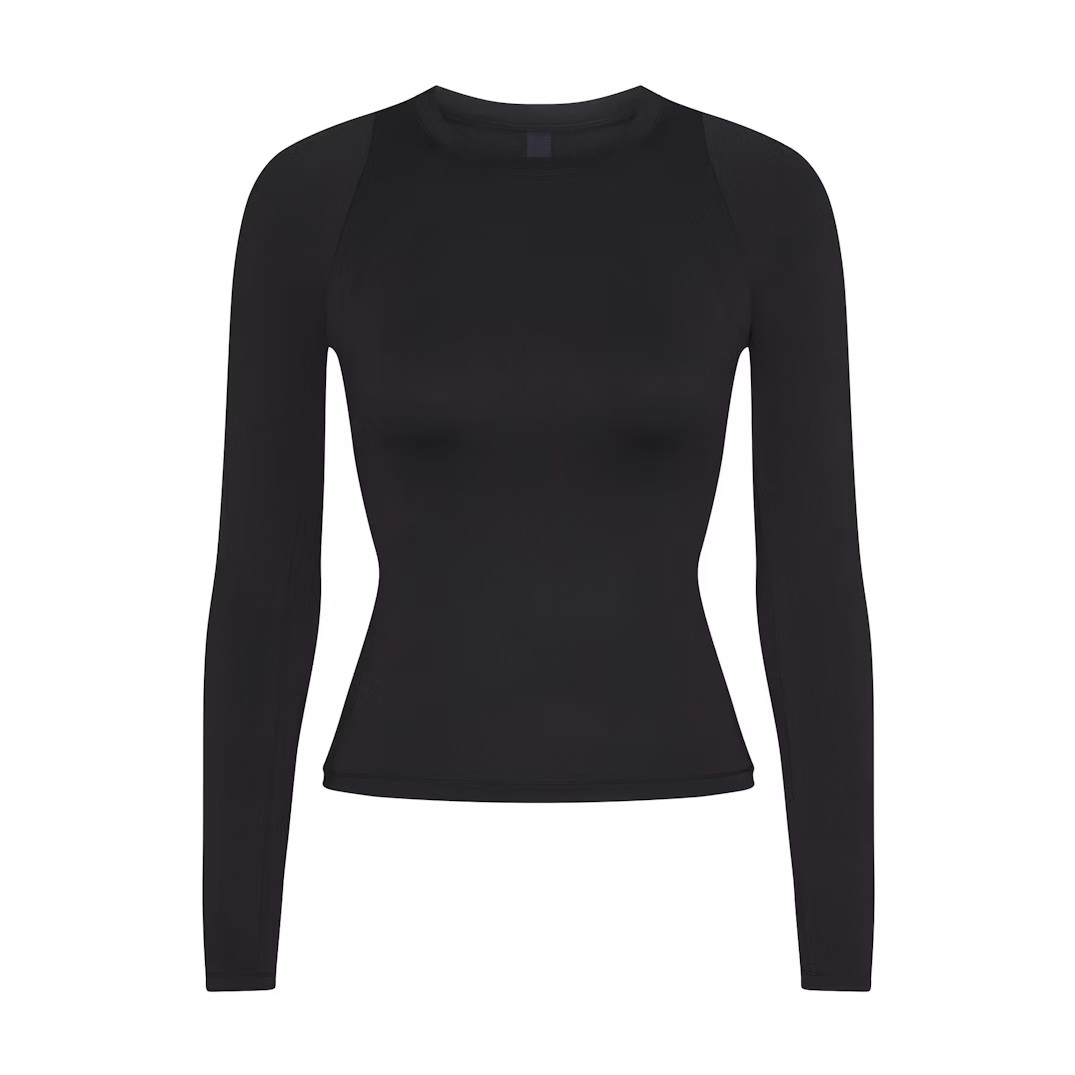 LONG SLEEVE CREW NECK TOP