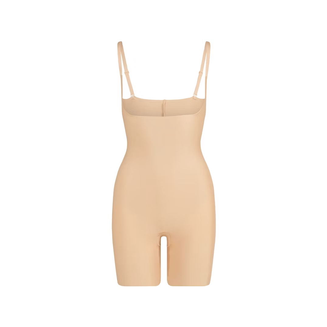 CORE SCULPT OPEN BUST MID THIGH BODYSUIT