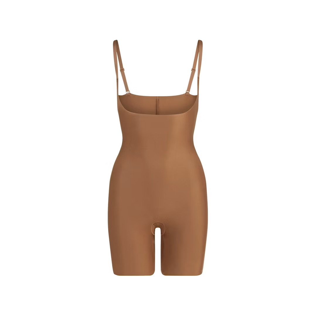 CORE SCULPT OPEN BUST MID THIGH BODYSUIT