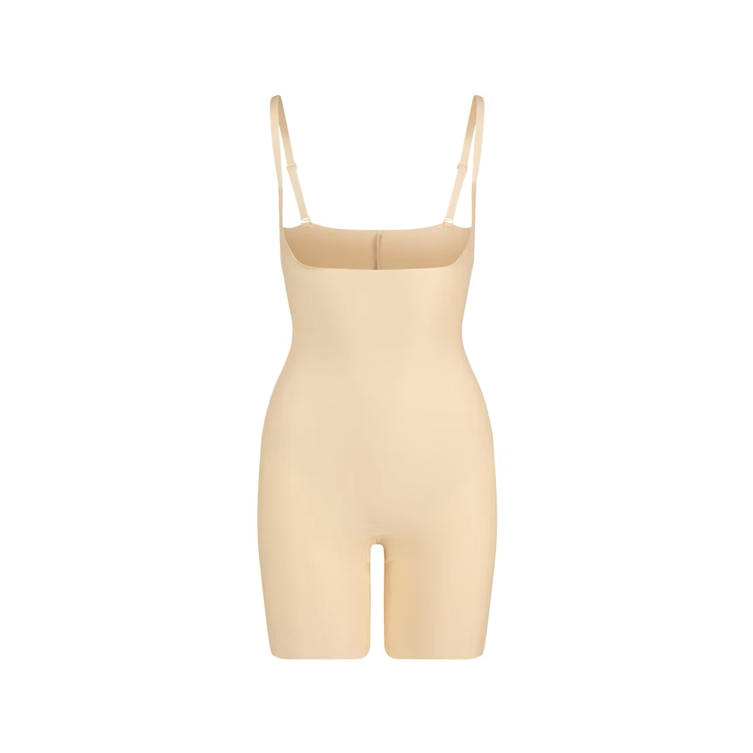 CORE SCULPT OPEN BUST MID THIGH BODYSUIT
