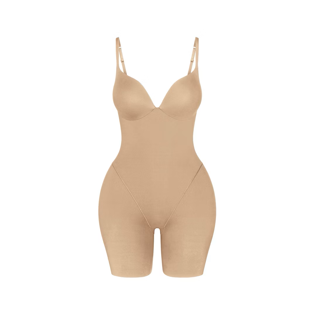 BUTT AND HIP ENHANCING MID THIGH BODYSUIT