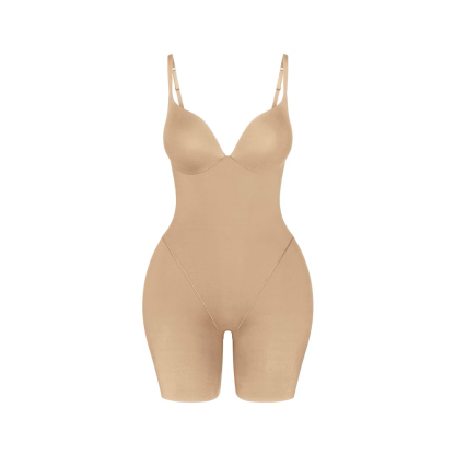 BUTT AND HIP ENHANCING MID THIGH BODYSUIT