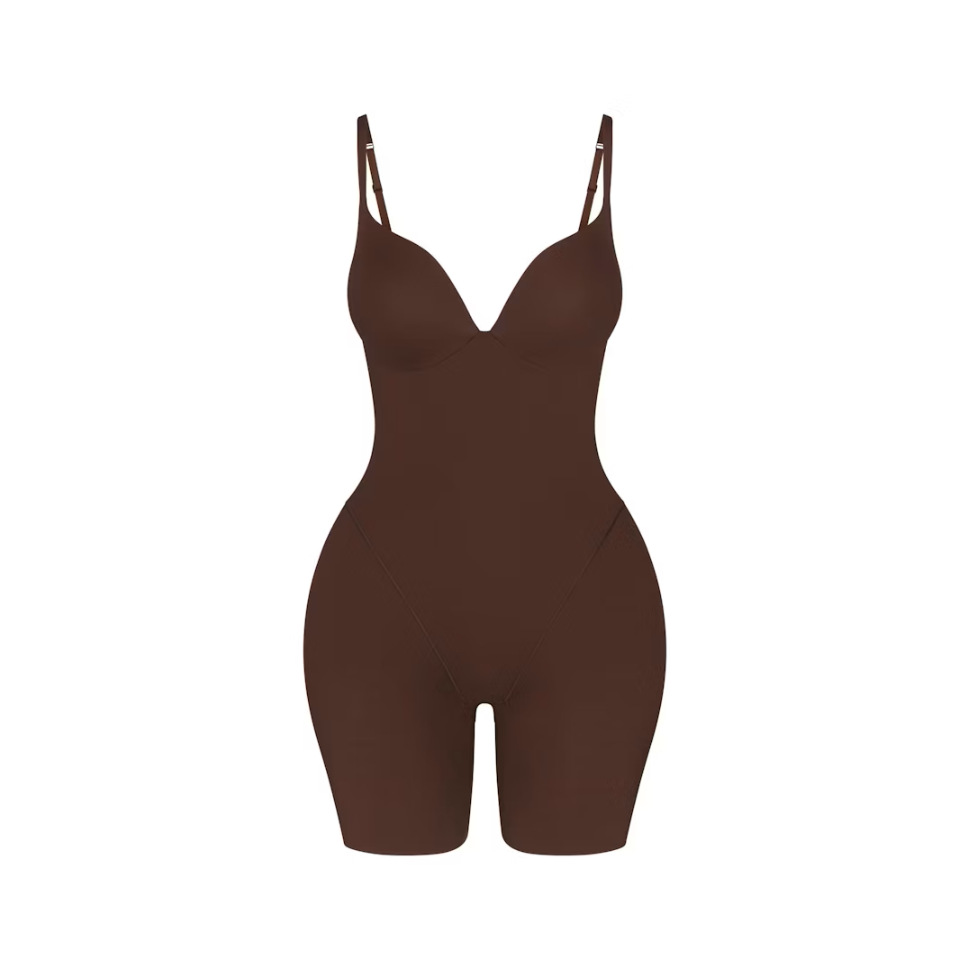 BUTT AND HIP ENHANCING MID THIGH BODYSUIT