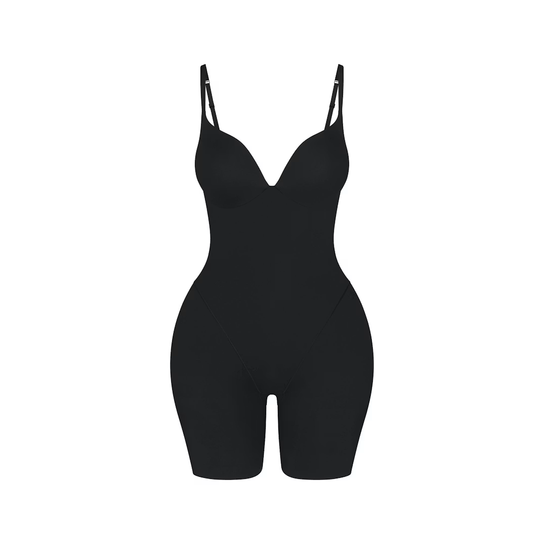 BUTT AND HIP ENHANCING MID THIGH BODYSUIT