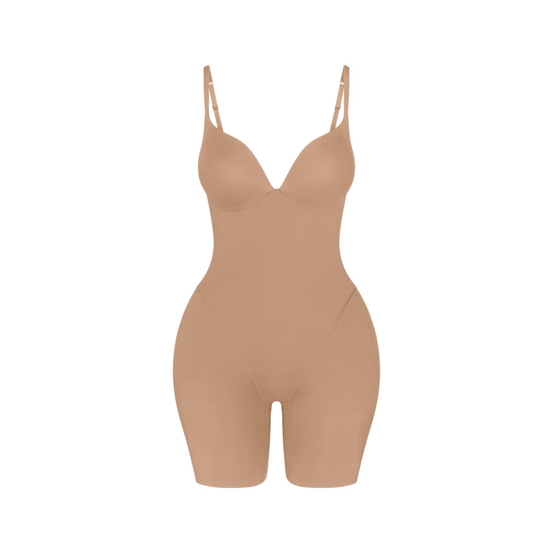 BUTT AND HIP ENHANCING MID THIGH BODYSUIT