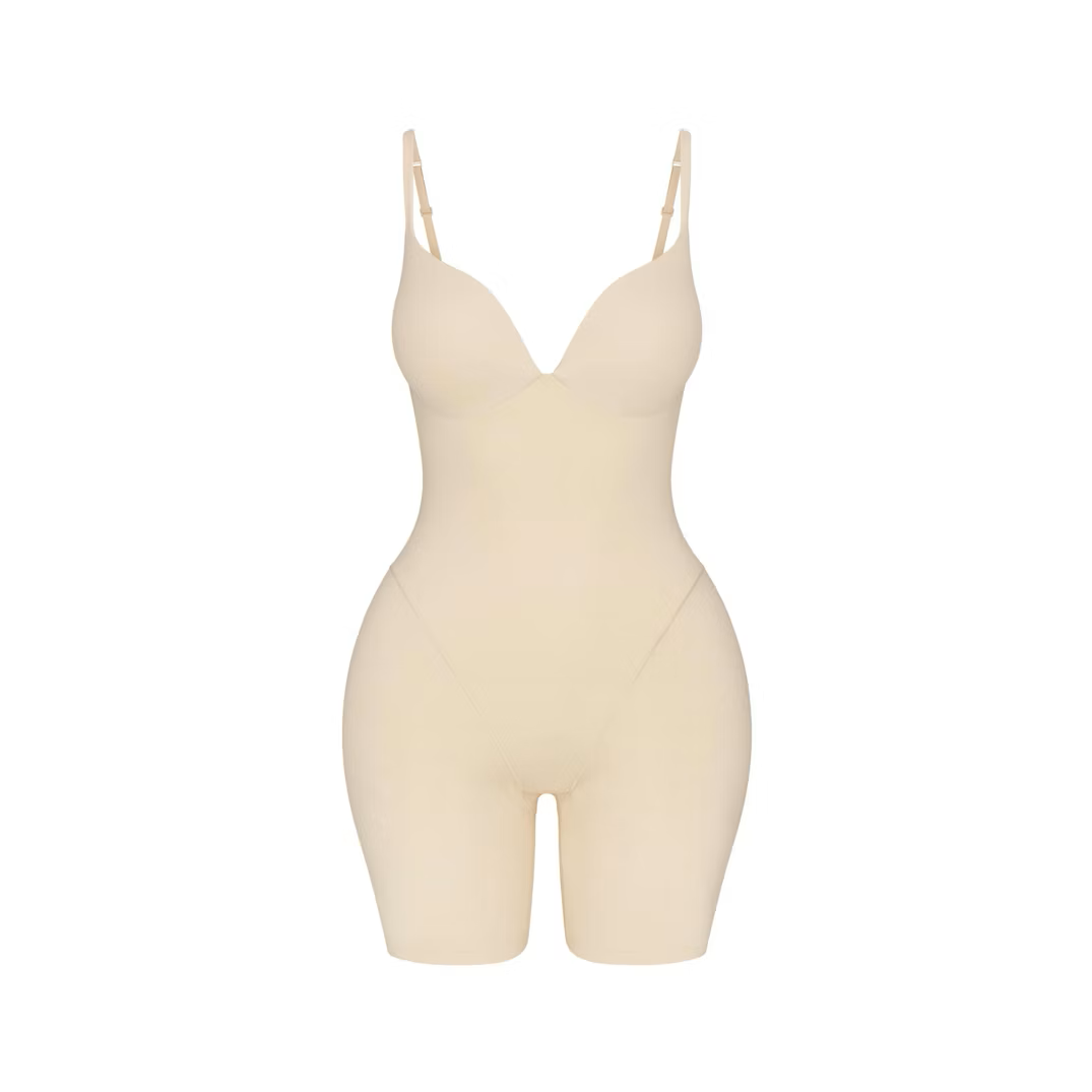 BUTT AND HIP ENHANCING MID THIGH BODYSUIT