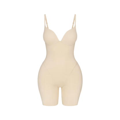 BUTT AND HIP ENHANCING MID THIGH BODYSUIT