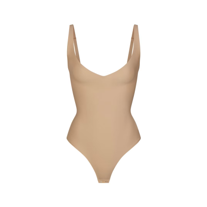 CORE SCULPT PLUNGE THONG BODYSUIT