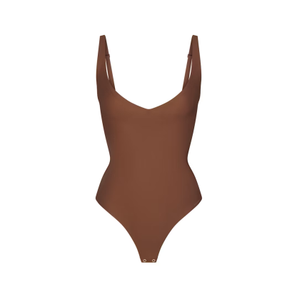 CORE SCULPT PLUNGE THONG BODYSUIT