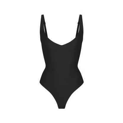CORE SCULPT PLUNGE THONG BODYSUIT