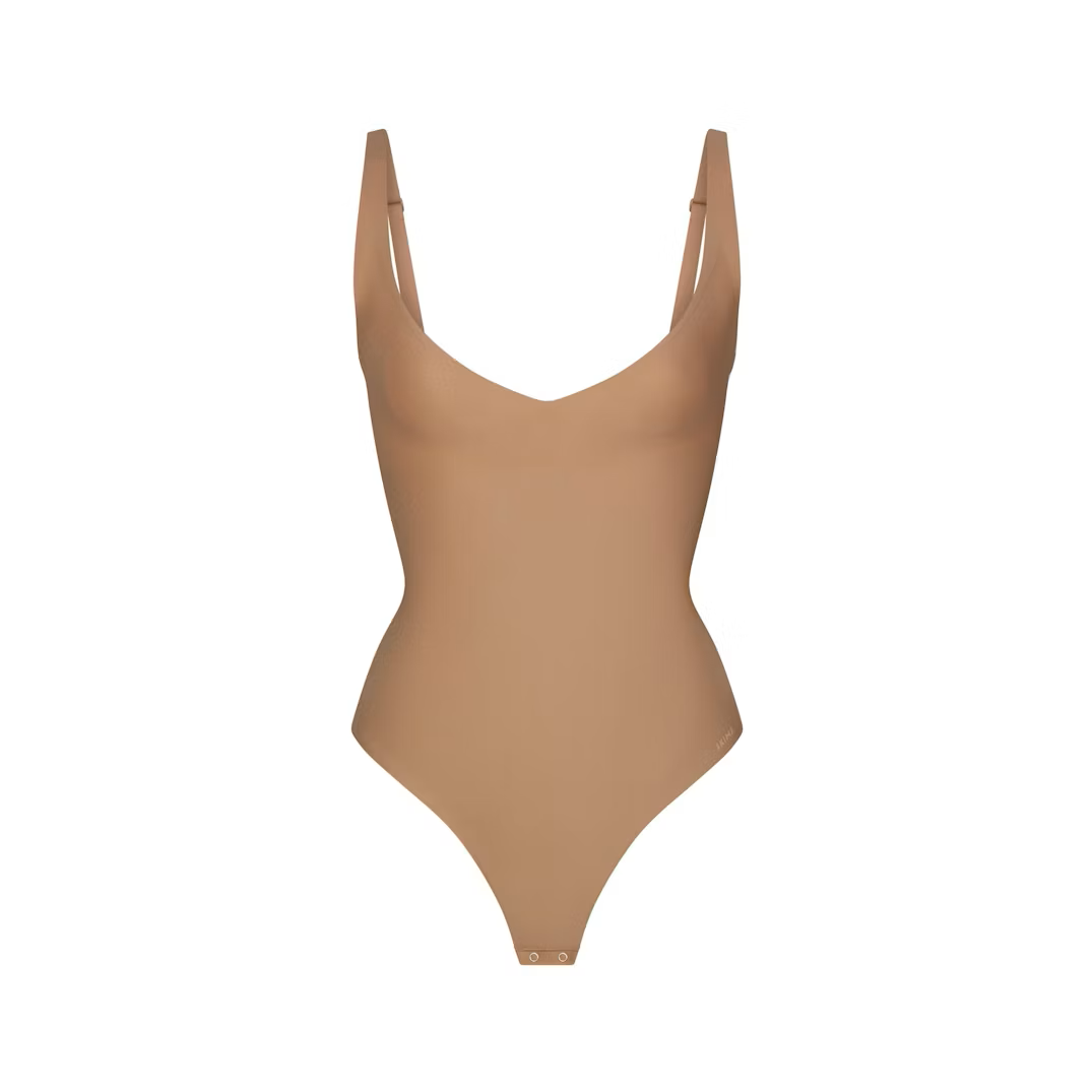 CORE SCULPT PLUNGE THONG BODYSUIT