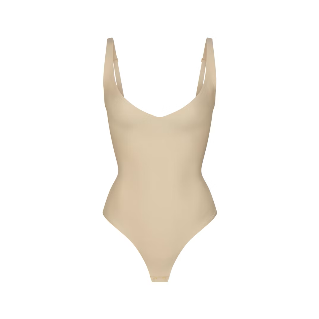 CORE SCULPT PLUNGE THONG BODYSUIT