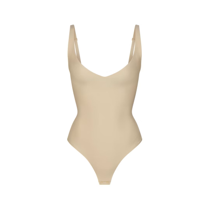 CORE SCULPT PLUNGE THONG BODYSUIT