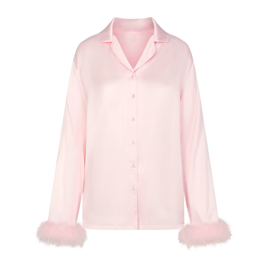 FEATHER TRIM LONG SET