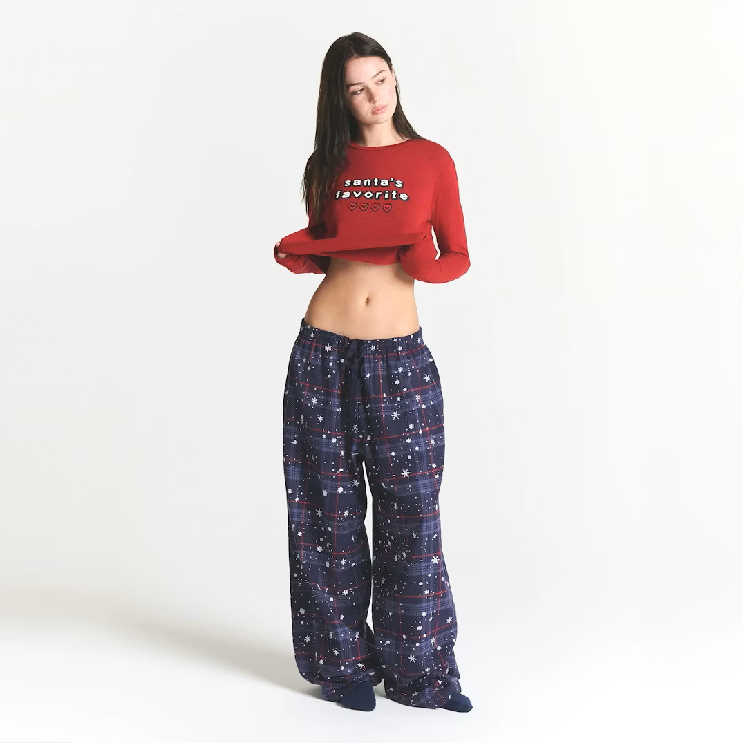 SKIMS SLEEP FLANNEL PANT SET