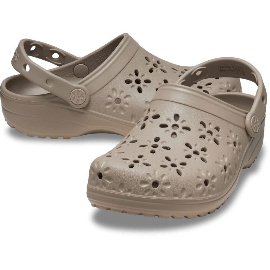 Classic Floral Cut-Out Clog