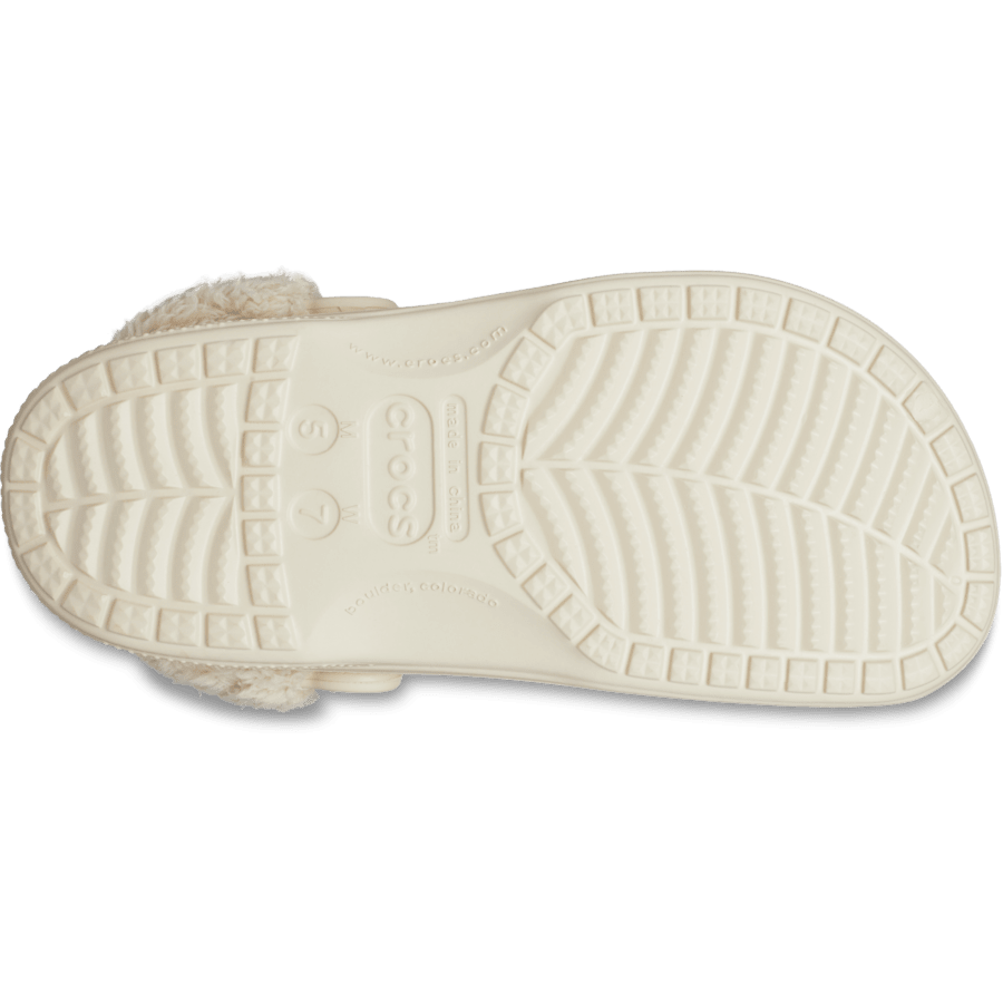 Baya Lined Fuzz-Strap Clog